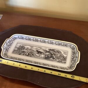 Villeroy & Boch Black and White Scenic Platter